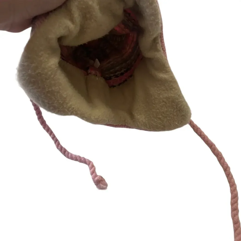 Turtle Fur Girls OS Pink Wool Yarn‎ Winter Snow Hat